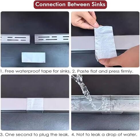 5cm Slim Channel Drain KitMini Stainless Steel Trench Drainage for Deck & Garden Outdoor Concrete Floor Grate 4 Pack (5x3cm Silver) in Kuwait