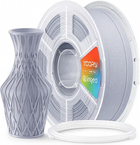 YOOPAI PLA+ خيوط غير لامعة 1.75 مم مع أنبوب تفلون PTFE 2 متر، خيوط طابعة ثلاثية الأبعاد 1 كجم (2.2 رطل)، دقة الأبعاد +/- 0.02 مم، نسيج سطح غير لامع، أخضر داكن in Kuwait