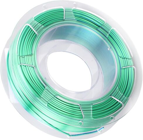 Silk PLA 3D Printer Filament, Dual Color Blue Green Shiny 1.75mm Filament with Smooth Texture for Most 3D Printers, 1kg Spool in Kuwait