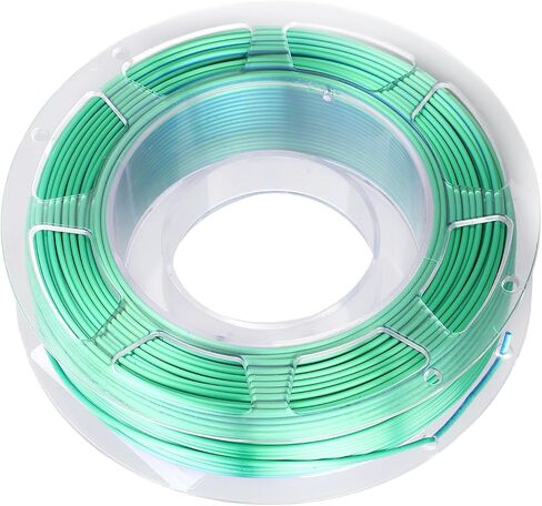 Silk PLA 3D Printer Filament, Dual Color Blue Green Shiny 1.75mm Filament with Smooth Texture for Most 3D Printers, 1kg Spool in Kuwait