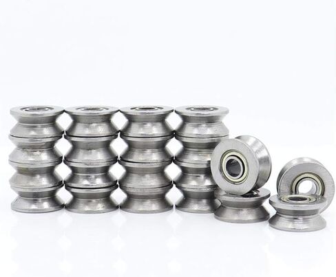 Power Transmission Products High Carbon Steel V624ZZ 20Pcs V Groove Sealed Ball Bearing 624VV Guide Track Roller V624 Embroidery Machine Bearings in Kuwait