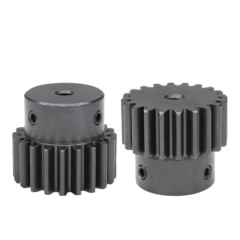 1.5m Spur Gear 22T SC45#Carbon Steel Bore 6-15 Mm Height 15mm Round/Keyway Hole 1Pcs(6.35 mm,22T (Keyway Hole)) in Kuwait