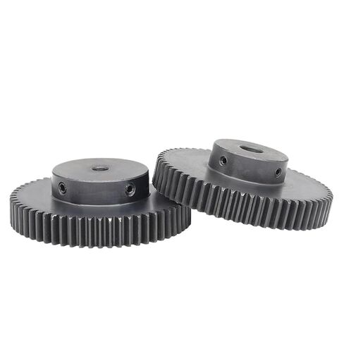 ميتال جير 1.5 متر 64T Keyway/ثقب دائري ثقب داخلي 10-40 مم ارتفاع من الفولاذ الكربوني 15 قطعة واحدة (17 مم، 64T (فتحة Keyway)) in Kuwait