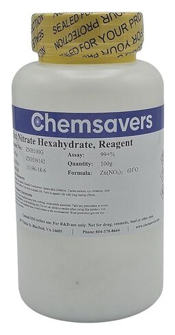 Zinc Nitrate Hexahydrate, Reagent, 99+%, 100g in Kuwait