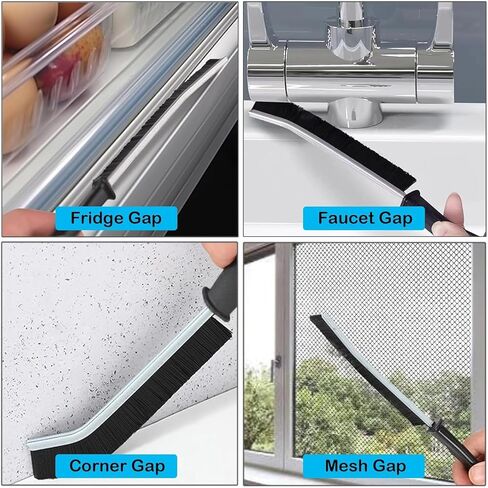 6Pcs Hard Bristle Crevice Cleaning Brush, Multifunctional Premium Crevice Cleaning Tool, Designed for Cleaning Narrow Spaces, Suitable for Toilet, Faucets, Kitchen, Grout,Colorful in Kuwait