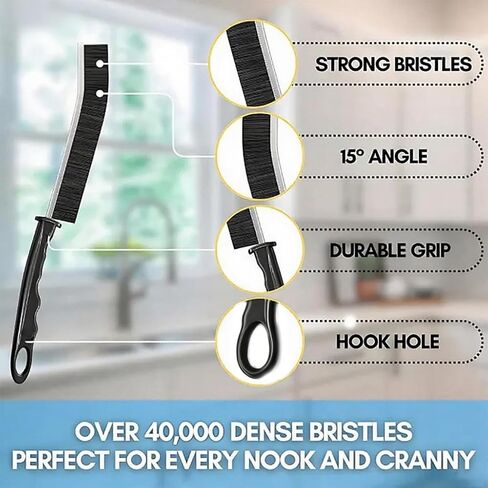 6Pcs Hard Bristle Crevice Cleaning Brush, Multifunctional Premium Crevice Cleaning Tool, Designed for Cleaning Narrow Spaces, Suitable for Toilet, Faucets, Kitchen, Grout,Colorful in Kuwait