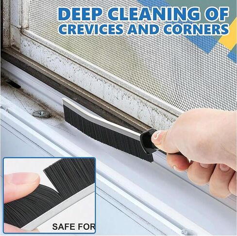 6Pcs Hard Bristle Crevice Cleaning Brush, Multifunctional Premium Crevice Cleaning Tool, Designed for Cleaning Narrow Spaces, Suitable for Toilet, Faucets, Kitchen, Grout,Colorful in Kuwait