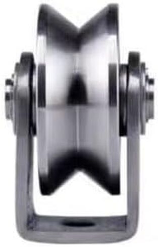 Track Wheel,Grooved,1pcs Pulley Block V/U/H 304 Stainless Steel Roller Silent Heavy Duty(U 25mm) in Saudi Arabia