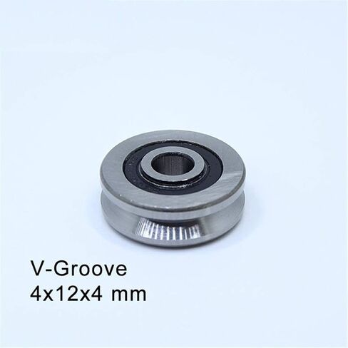 TMP1105 544162 V041204 V Groove Sealed Ball Bearing 4x12x4mm Pulley Wheel Bearings V2/0.5 Guide Track Rlooer Roller in Kuwait