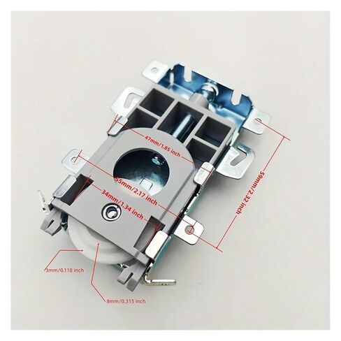 1pc Sliding Door Bottom Wheel Under Mount Cabinet Wardrobe Push Pull Door Pulley Metal cam Roller in Saudi Arabia