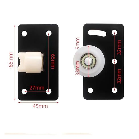 1pc Sliding Door Roller Nylon Iron Wardrobe Door Wheel 85 * 45mm Furniture Closet Easy Open Hanging Door Home Hardware Fittings in Saudi Arabia