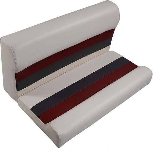 Premium Series 37" Pontoon Bench Seat Cushion Set 3001-AAEC White/Red/Charcoal (Base sold Separate 3010-AA) in Saudi Arabia
