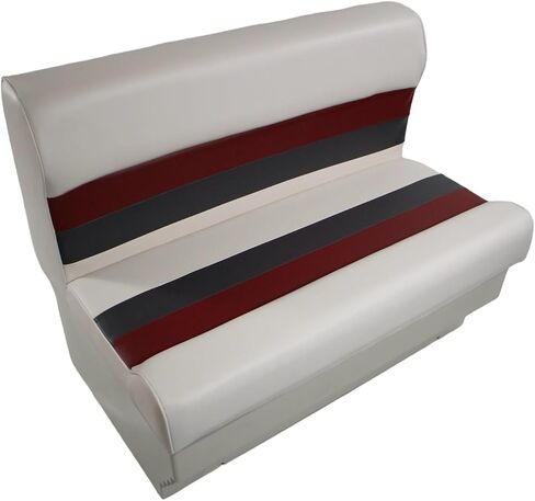 Premium Series 37" Pontoon Bench Seat Cushion Set 3001-AAEC White/Red/Charcoal (Base sold Separate 3010-AA) in Saudi Arabia