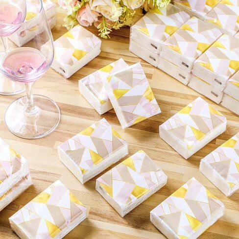 Sinmoe 50 Pocket Tissue Bulk Back to School Classroom Supply Facial Tissue Packs for Wedding Guests Mini Napkin Modern Design 3 Ply for Travel Graduation Celebration Travelling Party in Kuwait