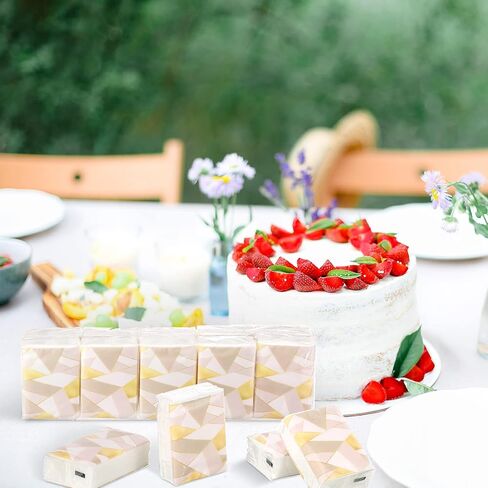 Sinmoe 50 Pocket Tissue Bulk Back to School Classroom Supply Facial Tissue Packs for Wedding Guests Mini Napkin Modern Design 3 Ply for Travel Graduation Celebration Travelling Party in Kuwait
