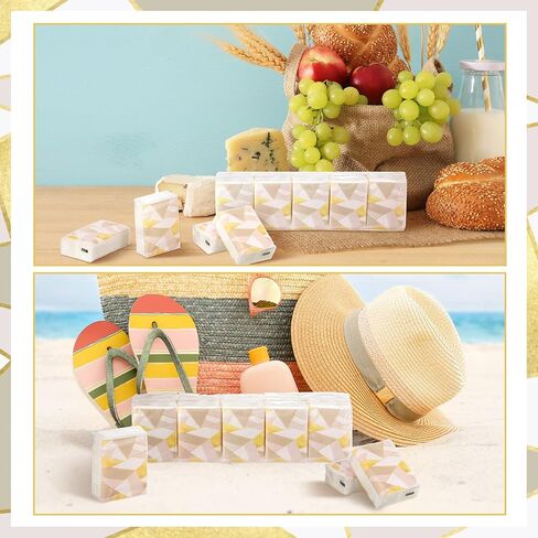 Sinmoe 50 Pocket Tissue Bulk Back to School Classroom Supply Facial Tissue Packs for Wedding Guests Mini Napkin Modern Design 3 Ply for Travel Graduation Celebration Travelling Party in Kuwait