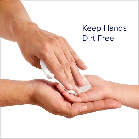 Travel Size Wet Wipes 2 Pack - Bundle with 40 Ocean Breeze Scented Hand Moisturizing Towelettes for On the Go Cleansing | Keychain Wet Wipes Pack in Kuwait