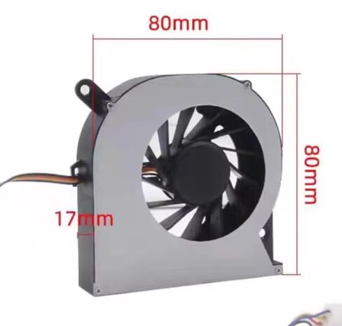 WSA08020F12H 80X80X17MM 12V 0.35A مروحة تبريد 4 أسلاك in Kuwait