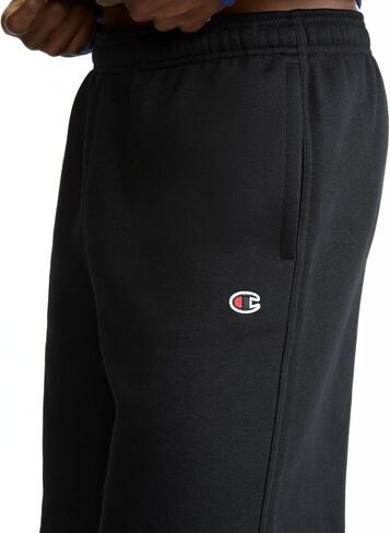 Champion Men's Fleece Shorts, 10-Inch Inseam, Standard Fit, Midweight, Black, 5X-Large in Kuwait