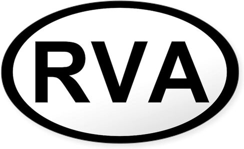 ملصق سيارة CafePress RVA بيضاوي الشكل in Kuwait