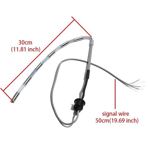 4 Wires Solar Water Temperature Sensor 30CM Silicone Stainless Steel Bendable Probe 1Pcs in Kuwait