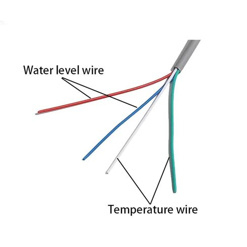 4 Wires Solar Water Temperature Sensor 30CM Silicone Stainless Steel Bendable Probe 1Pcs in Kuwait