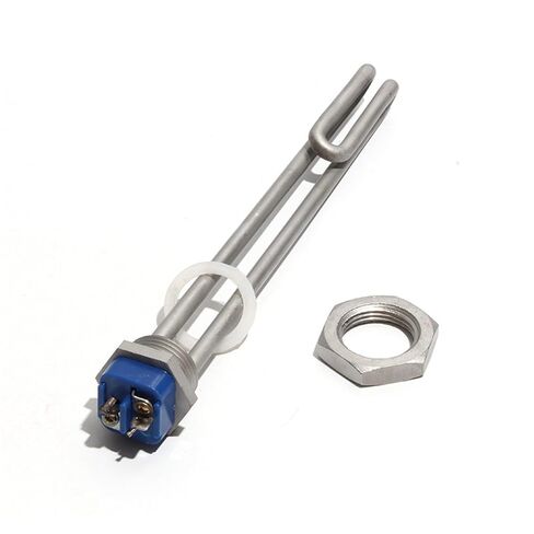 DN25 1Inch Thread 240V Immersion Screw Heater Element 1KW/2KW3KW Heating Bend Tube 180mm/190mm/230mm 1Pcs(110V 2KW 190mmL) in Kuwait