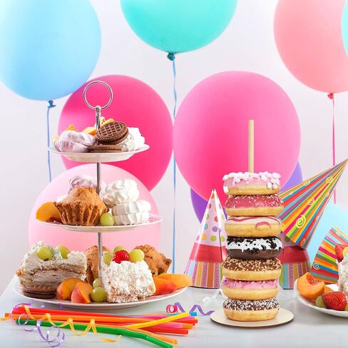 Donut Stand 3-Tier Dessert Display Rack for Birthday Party Donut Bar Holder Sweet Treats Display Stand Rustic Style 11.81X4.72X4.72In Set of 3 in Kuwait