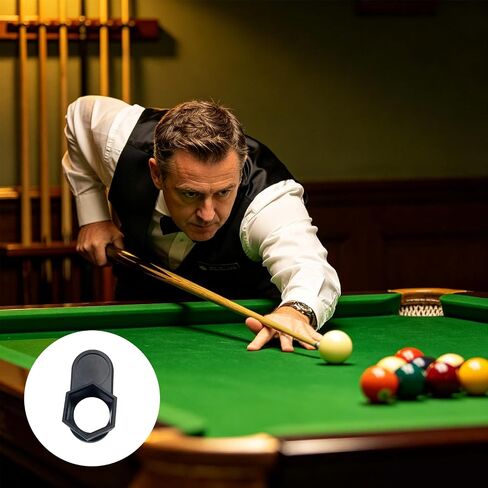 Octagon Pool Chalk Holder, Portable Billiard Pool Cue Chalk Holder,Pool Cue Chalk Case Container Box for Snooker Accessories,Black, Plastic in Kuwait