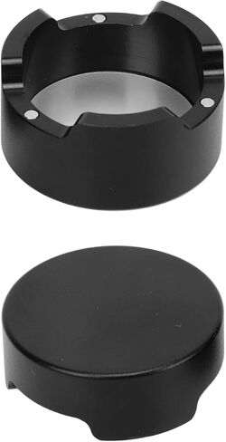 Acouto Taom Chalk Netic Billiard Chalk Case Round Aluminum Alloy Box Holder Black for Pool Sports Accessories - Convenient Accessory in Kuwait