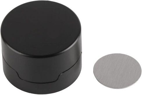 Acouto Taom Chalk Netic Billiard Chalk Case Round Aluminum Alloy Box Holder Black for Pool Sports Accessories - Convenient Accessory in Kuwait