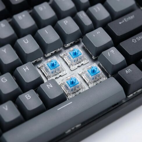 30Pcs Blue Switch Replacement, 3 PIN Mechanical Keyboard Switches, Clicky with Strong Tactile Feedback, Accurate Typing, Dustproof, Office and Gaming LED Keyboard Universal Replacement Parts in Kuwait