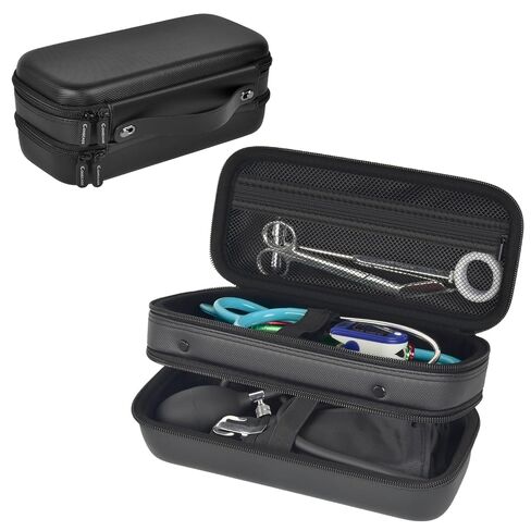 حافظة سماعة الطبيب COMECASE لجهاز Littmann Classic III، منظم الممرضات الصلبة | تصميم مزدوج الطبقة يحافظ على سماعة الطبيب ومصابيح القلم والأدوات الطبية اليومية منفصلة عن العمل in Kuwait