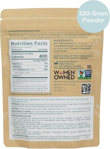The Fresh Test 100g Powder Drink Mix & Premium Shaker Bottle Bundle, BPA-Free, Leak-Proof, Easy to Use in Kuwait