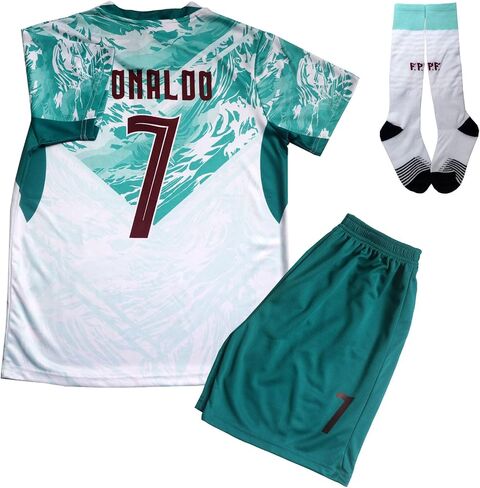 ORGBRAIN #7 No Kids Football Soccer Jersey/Shorts/Socks Kit Youth Sizes in Saudi Arabia