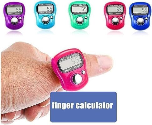 Blue Electronic Finger Counter, Handheld LED Digital Row Counter with Ring for Golf, Hand Tally Counter for Hair Care Users, Unisex, 1 Count in Kuwait