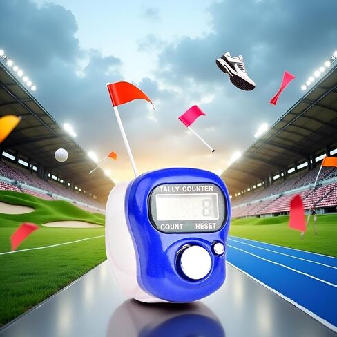 Blue Electronic Finger Counter, Handheld LED Digital Row Counter with Ring for Golf, Hand Tally Counter for Hair Care Users, Unisex, 1 Count in Kuwait