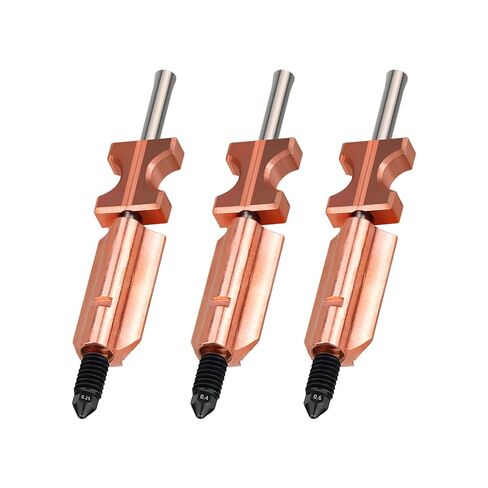 AD5X 3 Pack Size Removable and Replaceable Nozzles Hotend, High Flow 32mm³/s Hotend Kit, 0.25MM 0.4MM 0.6MM High-Speed 3D Printer Part ad5x Nozzle in Kuwait