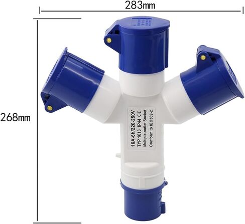 Waterproof Industrial Aviation Plug Connector 3-core 16A Multi-Functional Three-Point in Kuwait