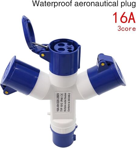Waterproof Industrial Aviation Plug Connector 3-core 16A Multi-Functional Three-Point in Kuwait