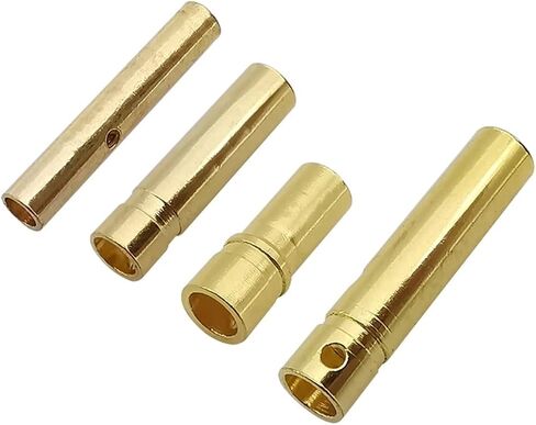 2mm 3mm 3.5mm 4mm Bullet Banana Plug Gold-Plated Banana Male Female Connector Plugs Kits(2.0mm,2Pair) in Kuwait