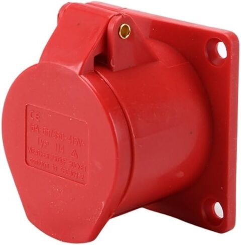 32A 4 Pin 3P+E IP44 380-415V Male and Female Power Connector Waterproof Industrial Plug and Socket(124 32a 4pin) in Kuwait