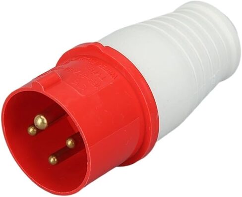 32A 4 Pin 3P+E IP44 380-415V Male and Female Power Connector Waterproof Industrial Plug and Socket(124 32a 4pin) in Kuwait