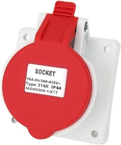 16A 4 Pin 380V-415V IP44 3P+E Waterproof Power Supply Industrial Male and Female Connector Plug and Socket(214x 16a 4pin) in Kuwait