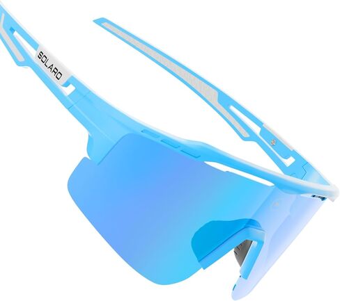 Solaro Baseball Sunglasses for Men and Women – Mens Baseball Sunglasses, Womens Softball Sunglasses, UV400 Sports Sunglasses for Baseball, Softball, Running & Cycling – Carolina Blue in Saudi Arabia