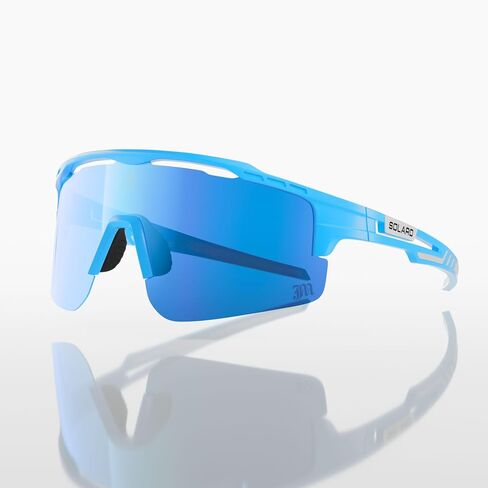 Solaro Baseball Sunglasses for Men and Women – Mens Baseball Sunglasses, Womens Softball Sunglasses, UV400 Sports Sunglasses for Baseball, Softball, Running & Cycling – Carolina Blue in Saudi Arabia