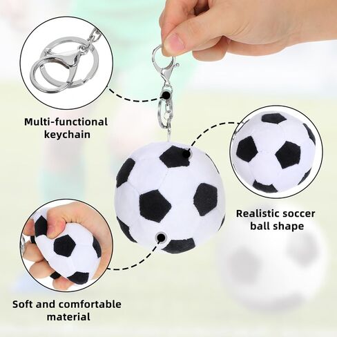 2026 Soccer Ball Keychain Plush Bag Charm With Clip Football Keychain For Backpack, Keys & Luggage – Sports Merchandise Perfect Soccer Gift & Fan in Kuwait