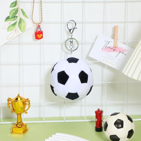 2026 Soccer Ball Keychain Plush Bag Charm With Clip Football Keychain For Backpack, Keys & Luggage – Sports Merchandise Perfect Soccer Gift & Fan in Kuwait
