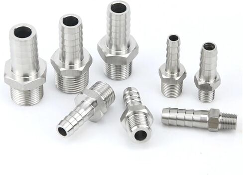8mm Hose M8 M10 M12 M14 M16 M18 M20 Male Thread Stainless Steel High Pressure Pipe Fitting(M12x1.5) in Kuwait