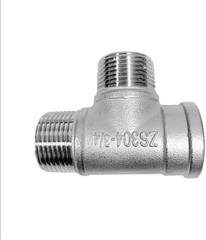 1/8 "1/4" 3/8 "1/2" 3/4 "1" BSPP خيط أنثى متساوي 304 الفولاذ المقاوم للصدأ نوع المحملة موصل تركيب الأنابيب ثلاثي الاتجاه (BSP1.2) in Kuwait